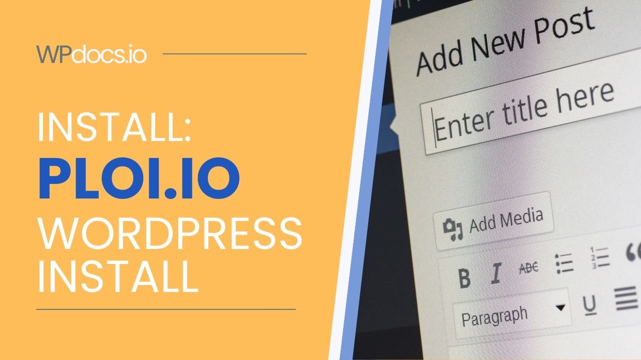 Install WordPress with ploi.io